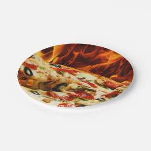 Supreme Pizza Paper Plate