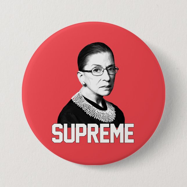 SUPREME RBG 7.5 CM ROUND BADGE (Front)