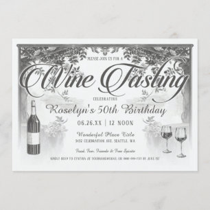 Supreme Vintage Wine Tasting Invitations