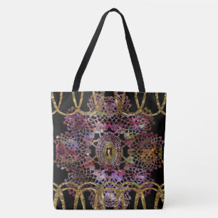 Suprine Cool Girly Baroque Pattern Tote Bag