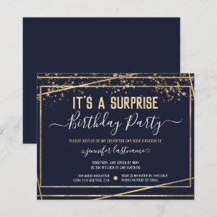 Suprise Birthday Party Budget Invitation