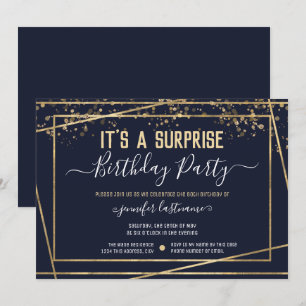 Suprise Birthday Party Budget Invitation