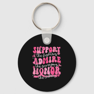 Suprt Admire Honour Breast Cancer Awareness Warrio Key Ring