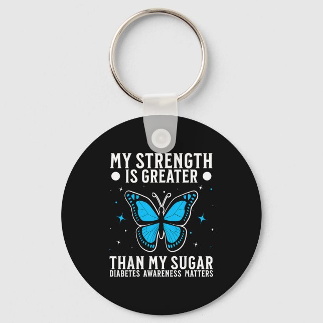 Suprt Diabetes Awareness Month Diabetes For Women  Key Ring (Front)