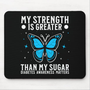 Suprt Diabetes Awareness Month Diabetes For Women Mouse Mat