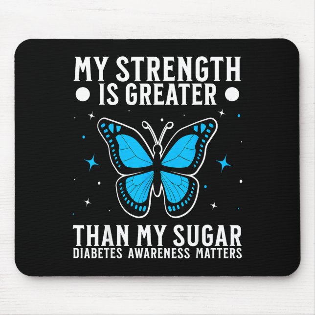 Suprt Diabetes Awareness Month Diabetes For Women  Mouse Mat (Front)