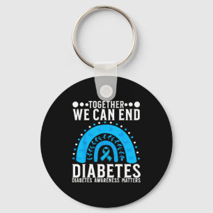 Suprt Diabetes Awareness Month For Diabetes Women Key Ring