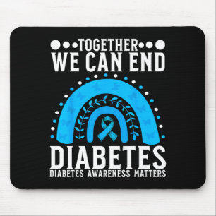 Suprt Diabetes Awareness Month For Diabetes Women Mouse Mat