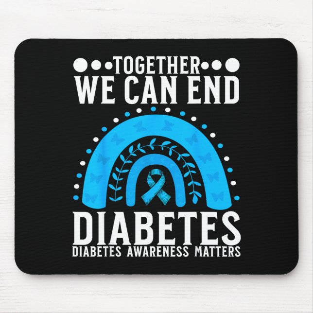 Suprt Diabetes Awareness Month For Diabetes Women  Mouse Mat (Front)