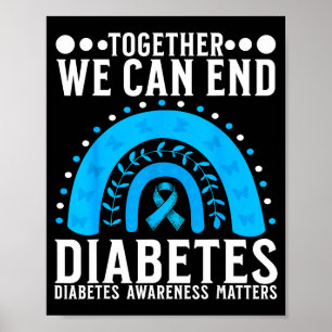 Suprt Diabetes Awareness Month For Diabetes Women Poster