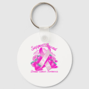 Suprt Squad Breast Cancer Awareness Nk Ribbon Wome Key Ring