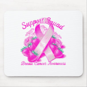 Suprt Squad Breast Cancer Awareness Nk Ribbon Wome Mouse Mat