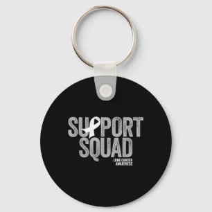 Suprt Squad Distressed Family Lung Cancer Key Ring