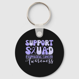 Suprt Squad Oesophageal Cancer Awareness Periwinkl Key Ring