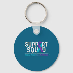 Suprt Squad Suprt Suicide Prevention Awareness Rib Key Ring