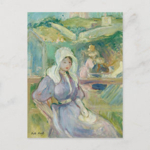 Sur La Plage À Portrieux   Berthe Morisot Postcard