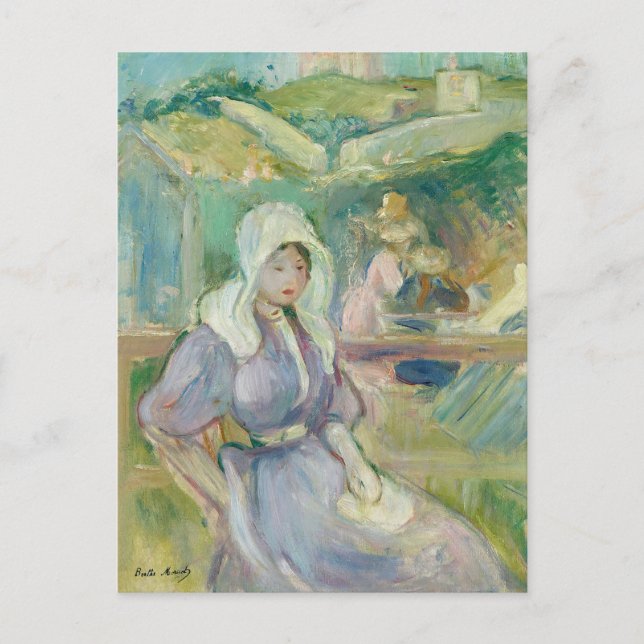 Sur La Plage À Portrieux | Berthe Morisot Postcard (Front)