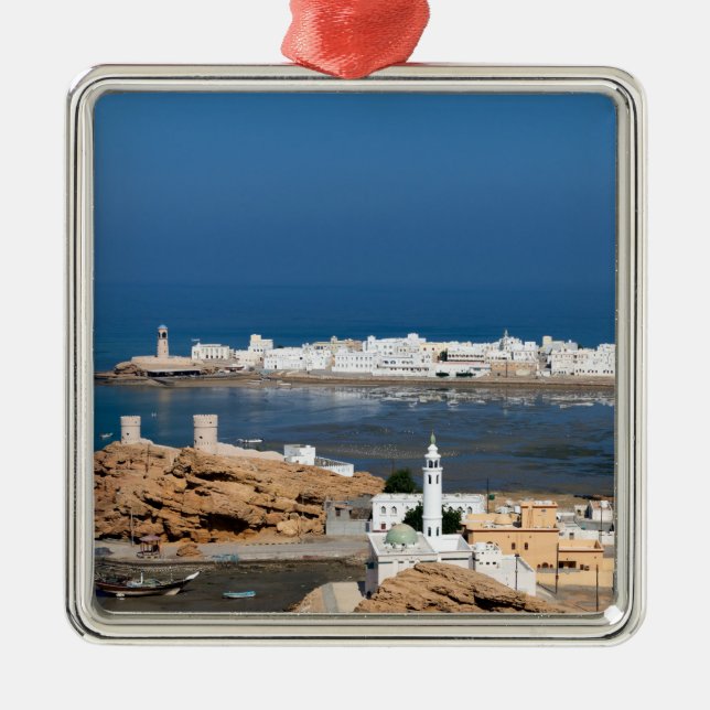Sur town near Muscat - Oman Metal Tree Decoration (Front)