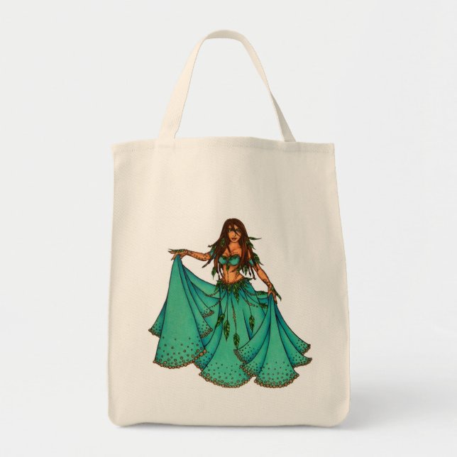 Sura Middle Eastern Belly Dancer Tote Bag (Front)
