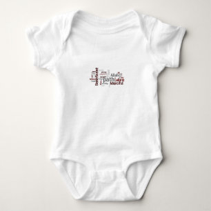 Surah Al-Fatiha Wordle Baby Bodysuit