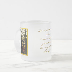 Sure As The Sun Sets Frosted Glass Mug For Mum