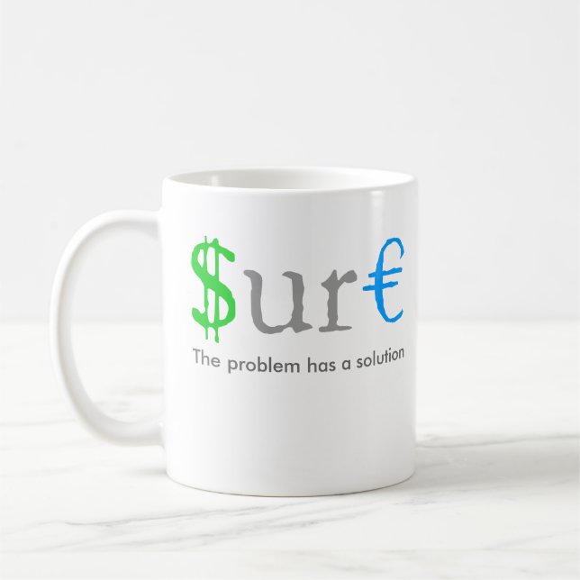 Sure funny money coffee mug (Left)