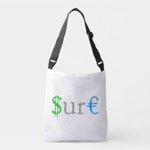 Sure funny money crossbody bag