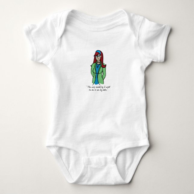Sure, I model Baby Bodysuit (Front)