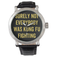 Surely Not Everybody Was Kung Fu Fighting