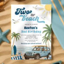 Surf 2nd Birthday Invitation - Two the Beach