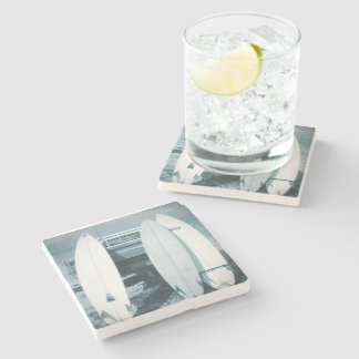 Surf 3 surfboards quiver blue surfboard surfing stone coaster