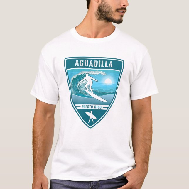 Surf Aguadilla Puerto Rico T-Shirt (Front)