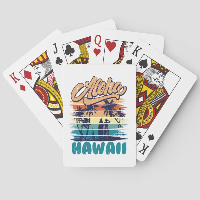 Surf - Aloha Hawaii Playing Cards (Back)