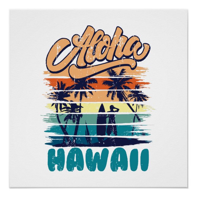 Surf - Aloha Hawaii Poster (Front)