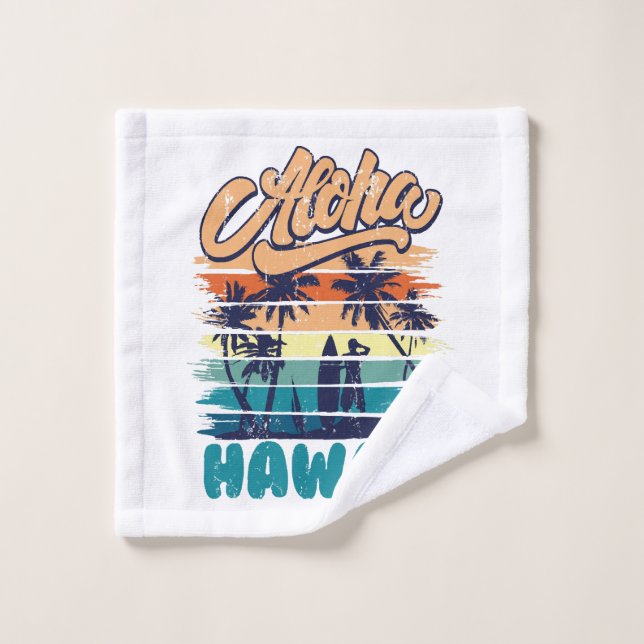 Surf - Aloha Hawaii Wash Cloth (Wash Cloth)