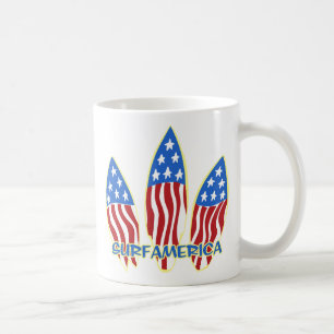 Surf America USA Mugs