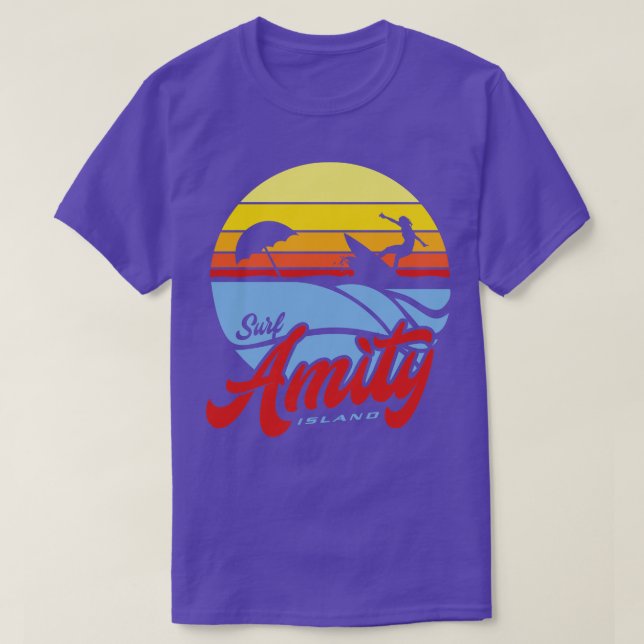 Surf Amity Island T-Shirt (Design Front)