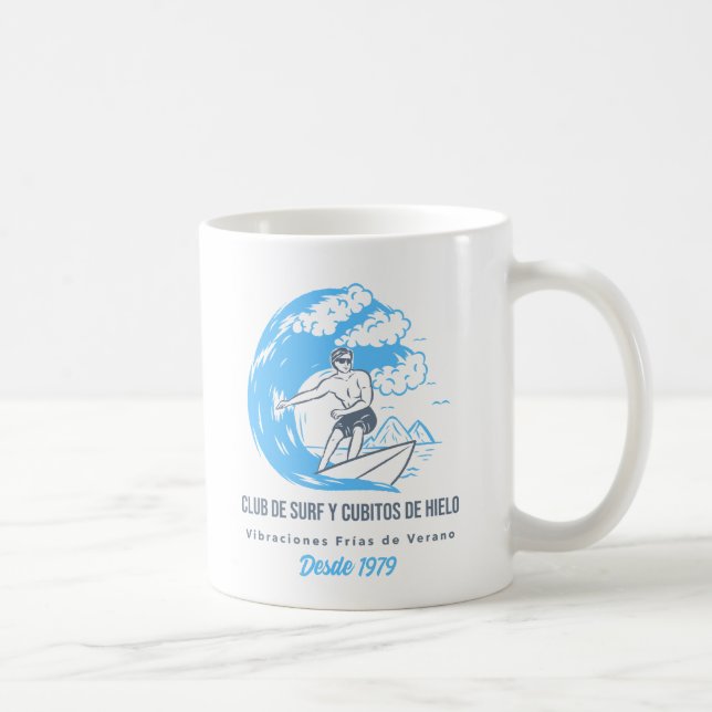 Surf and Ice Cube Club Coffee Mug (Right)