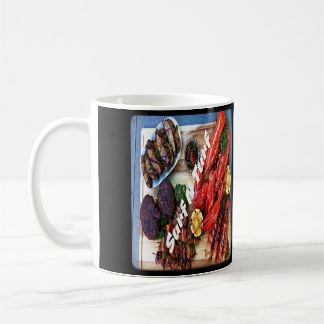 Surf And Turf Dinner Coffee Mug (Left)
