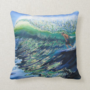 Surf Art Reversible Pillow