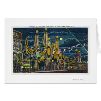 Surf Avenue View of Luna Park Entrance at