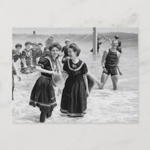 Surf Bathing Postcard