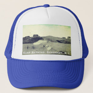 Surf Bathing, Sakonnet, RI (Warren's Point, LC) Trucker Hat