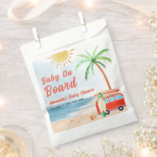 Surf Beach Baby On Board Baby Shower  Favour Bags