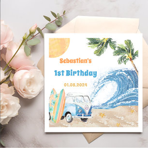 Surf Beach Birthday Party  Napkins