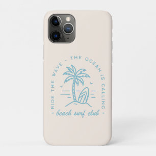 Surf beach club surfing ocean aesthetic quotes iPhone 11 pro case