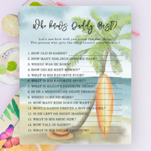 Surf beach - Game Who knows daddy best