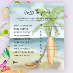 Surf beach - Party games Price Guess Game