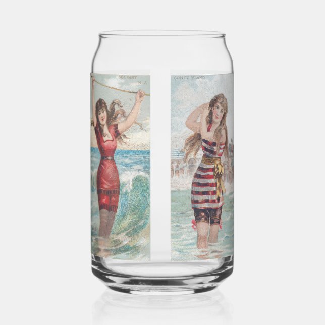 Surf Beauties  Can Glass (Front)
