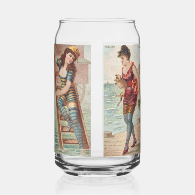 Surf Beauties  Can Glass (Front)